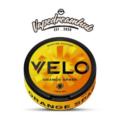 VELO Orange Spark Extra Strong Slim Nicotine Pouches (14mg) Best Price in Dubai,UAE